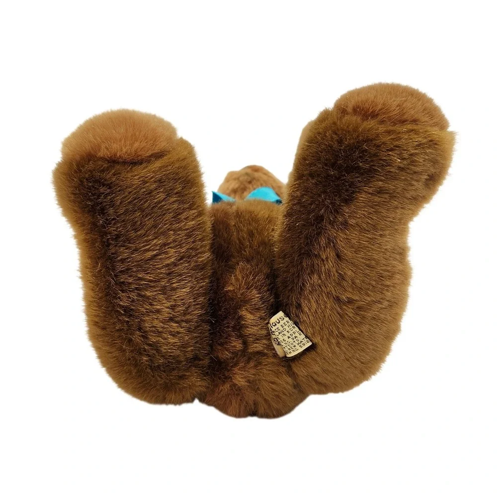 Applause Benedict‎ Teddy Bear 1986 Vintage 5912 Brown Jointed Plush Blue Ribbon